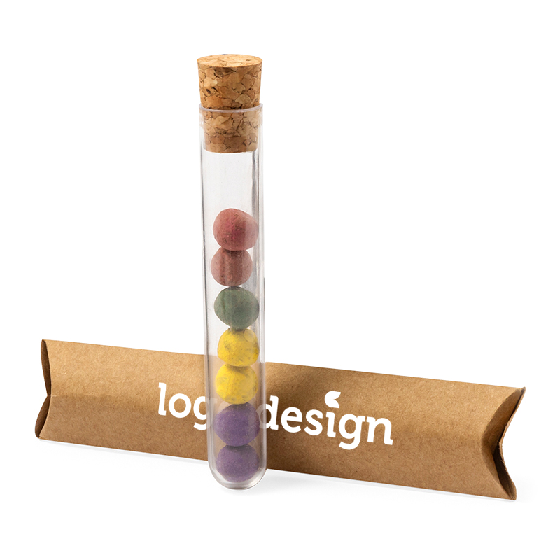 Tube with seed bombs